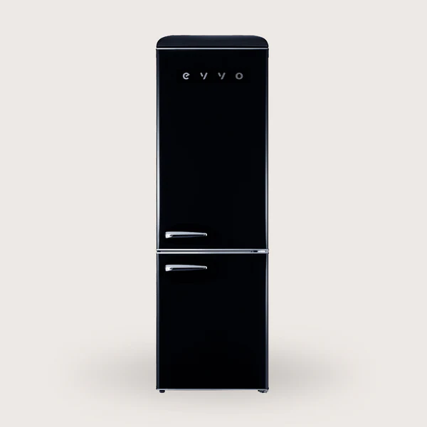 Frigorífico Combi Evvo F55 Retro 300L Negro