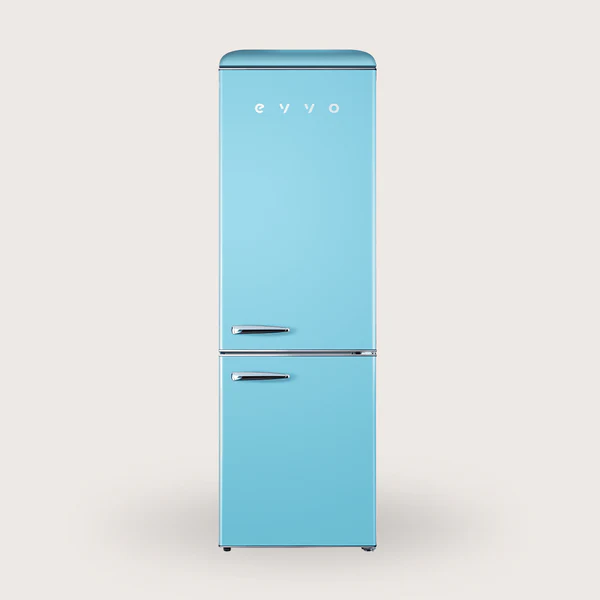 Frigorífico Combi Evvo F55 Retro 300L Azul