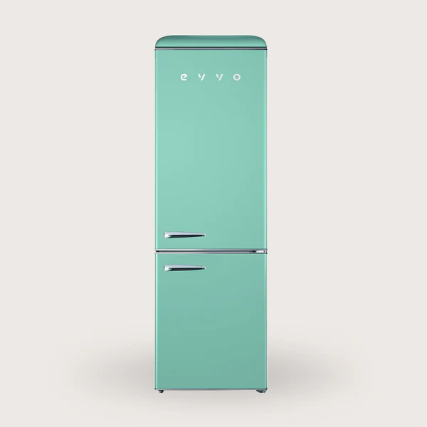 Frigorífico Combi Evvo F55 Retro 300L Verde