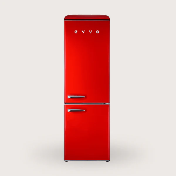 Frigorífico Combi Evvo F55 Retro 300L Rojo