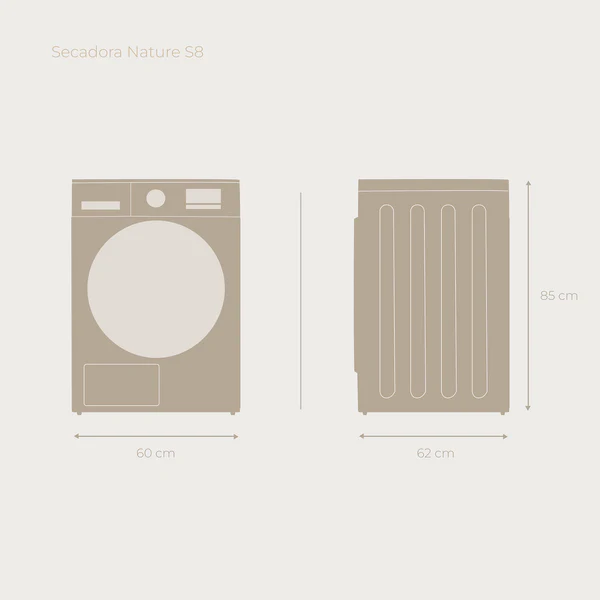 Secadora Evvo Nature S8 Bomba Calor 8Kg - Imagen 6