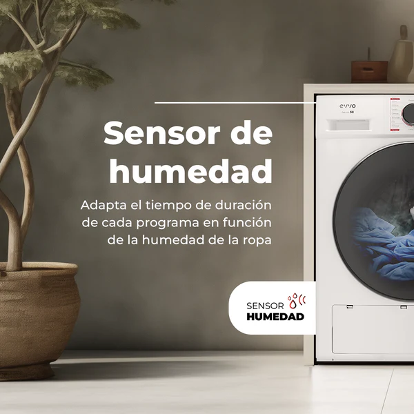 Secadora Evvo Nature S8 Bomba Calor 8Kg - Imagen 4