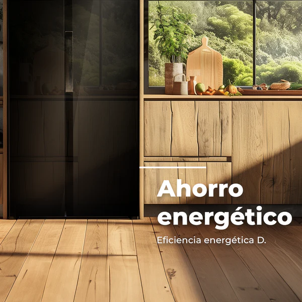 Frigorífico Americano EVVO F90B Glass - Imagen 2