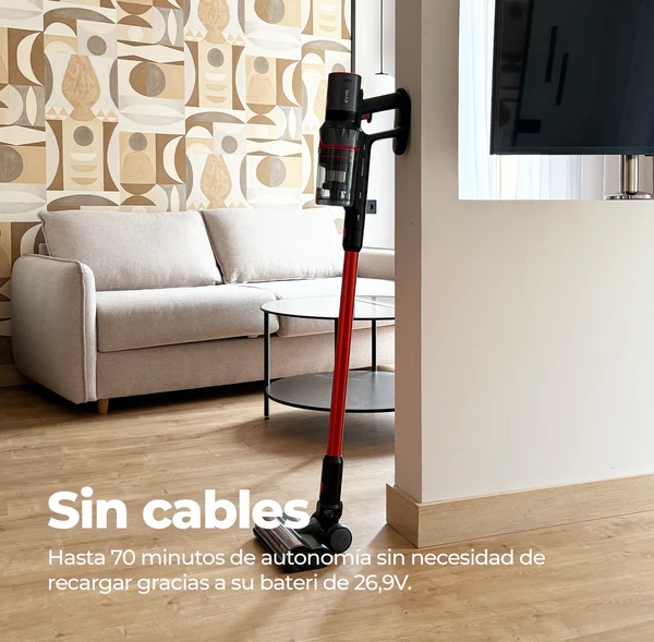 Aspirador sin cable Evvo Ai36 30 KPa y 500W - Imagen 3