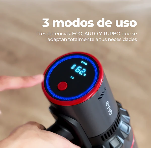 Aspirador sin cable Evvo Ai36 30 KPa y 500W - Imagen 5