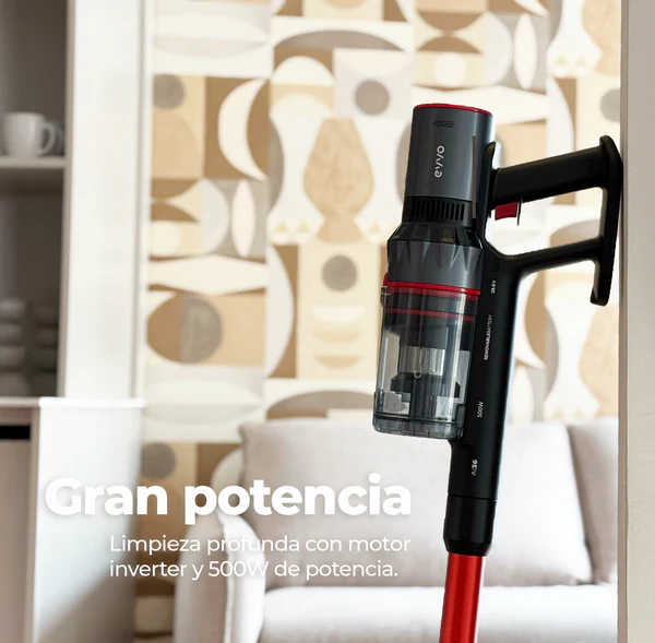 Aspirador sin cable Evvo Ai36 30 KPa y 500W - Imagen 4