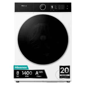 Lavadora Hisense WF5i8043BWF 8Kg Clase A-30% Blanco