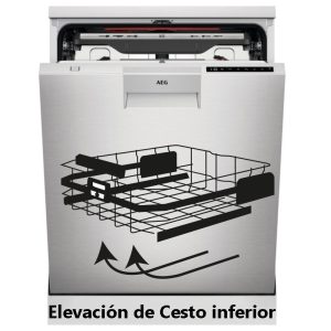 Lavavajillas AEG FFB83816PM 14 Cubiertos 60cm Clase D Acero