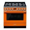 Cocina Smeg CPF9GPOR 6 Zonas 90cm Naranja