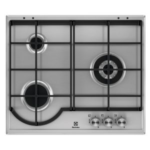 Placa de Gas Acero Electrolux EGH6333BOX 3 Zonas 60cm Inox 8kW