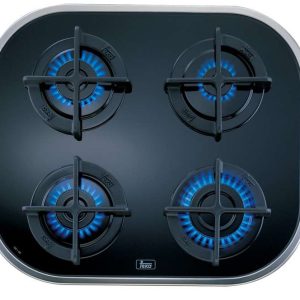 Placa de Gas Cristal Polivalente Teka CG.1 4GAIAL Bu 4 Zonas 59cm Negro 7.5kW