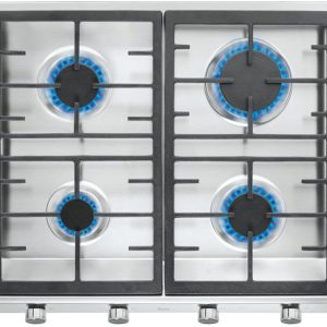 Placa de Gas Acero Teka EX60.14GAIALCI 4 Zonas 58cm Inox 7.3kW