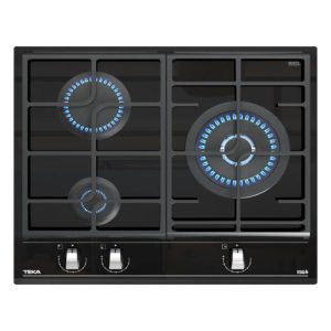 Placa de Gas Teka GZC63310XBB 3 Zonas 60cm Negro 7.8kW
