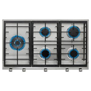 Placa de Gas Acero Teka EX90.15GAIALDRCILEFTBTN BUT(NAT) 5 Zonas 86cm Inox 12.05kW