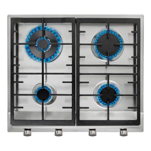 Placa de Gas Acero Teka EX60.14GAIALDRCIBTN 4 Zonas 58cm Inox 9.55kW