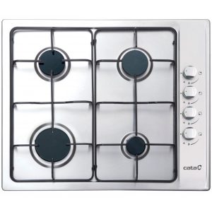 Placa de Gas Acero Cata GI6004X 4 Zonas 60cm Inox 7.5kW