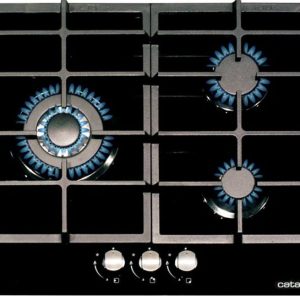 Placa de Gas Cata LCI6021BK 3 Zonas 59cm Negro 7.5kW