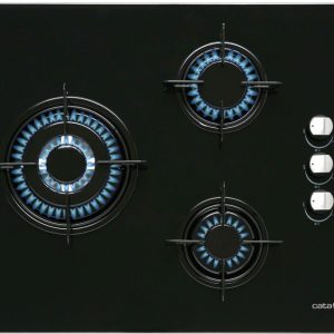 Placa de Gas Cata CIB6021BK 3 Zonas 60cm Negro 5.75kW