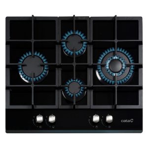 Placa de Gas Cata LCIB6031BK 4 Zonas 64cm Negro 9.2kW