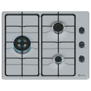 Placa de Gas Acero Balay 3ETX463BB 3 Zonas 60cm Inox 6.05kW