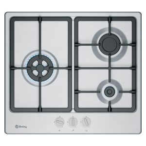 Placa de Gas Acero Balay 3ETX563CB 3 Zonas 58.2cm Inox 7.3kW