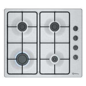 Placa de Gas Acero Balay 3ETX464BB 4 Zonas 58cm Inox 7.5kW