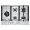 Placa de Gas Acero Bosch PCS7A5I90 5 Zonas 75cm Inox 12.5kW