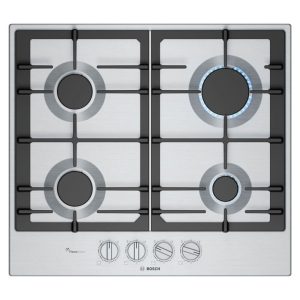 Placa de Gas Bosch PCP6A5I90 4 Zonas 58.2cm Inox 7.5kW