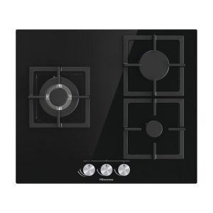 Placa de Gas Hisense GG633B 3 Zonas 60cm Negro 7.8kW