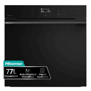 Horno Multifunción con Vapor Hisense BAS614A8B Clase A+ 77L Negro