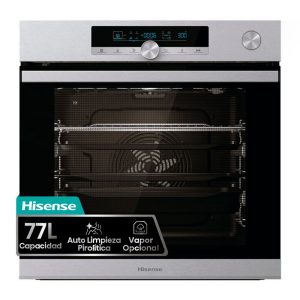 Horno Pirolítico Multifunción con Vapor Hisense O643PX Clase A+ 77L Inox