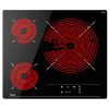 Placa Vitrocerámica Teka TBC63632TTC BK 3 Zonas 60cm Negro 6.7kW