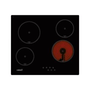 Placa Vitrocerámica Cata TN604 B/C 4 Zonas 59cm Negro 6kW