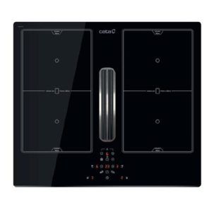 Placa de Inducción con Campana Cata AS600 4 Zonas 60cm Negro 7.53kW