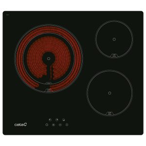 Placa Vitroceramica Cata TD6003BK/A 3 Zonas 59cm Negro 5.4kW