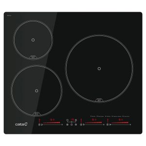 Placa de Inducción Cata IBS6303E2BK 59cm 3 Zonas Negro