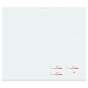 Placa de Inducción Edesa EIMS6330 B WH 3 Zonas 59cm Blanco 7.1kW
