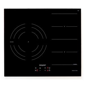 Placa de Induccion Exquisit EKI 653F 3 Zonas 59cm Negro 7.2kW