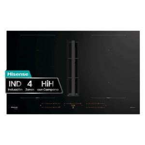 Placa de Inducción con campana Hisense HEH8443BSCWF1 4 Zonas 83cm Negro 7.36kW