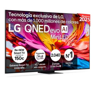 TV LG 100QNED86A6 100'' QNED MiniLED 4K 253cm Clase F