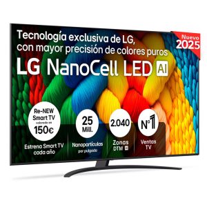 TV LG 43NANO81A6A 43'' LED 4K 108cm Clase G