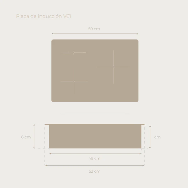 Placa Inducción Evvo V61 - Imagen 3