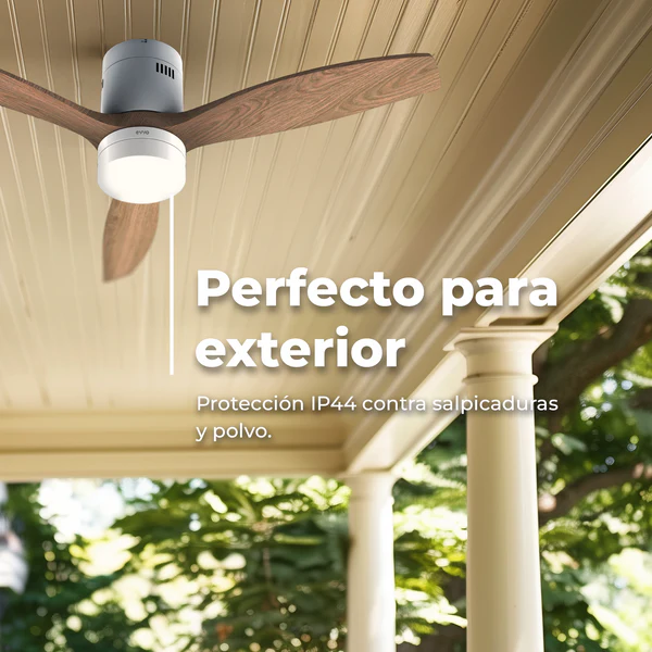 Ventilador de techo EVVO V550 Wood Wifi 40W - Imagen 2