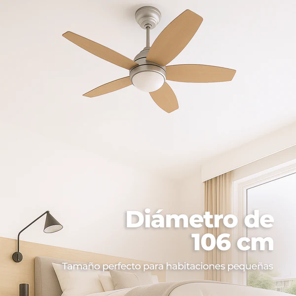 Ventilador de techo Evvo V416 Wood 18W - Imagen 4