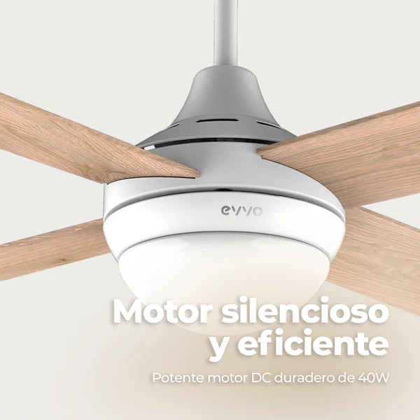 Ventilador de techo Evvo V440 Wood 18W - Imagen 2