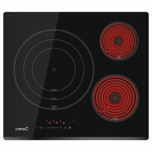 Placa Vitrocerámica Cata TTS6032 3 Zonas 59cm Negro 7kW