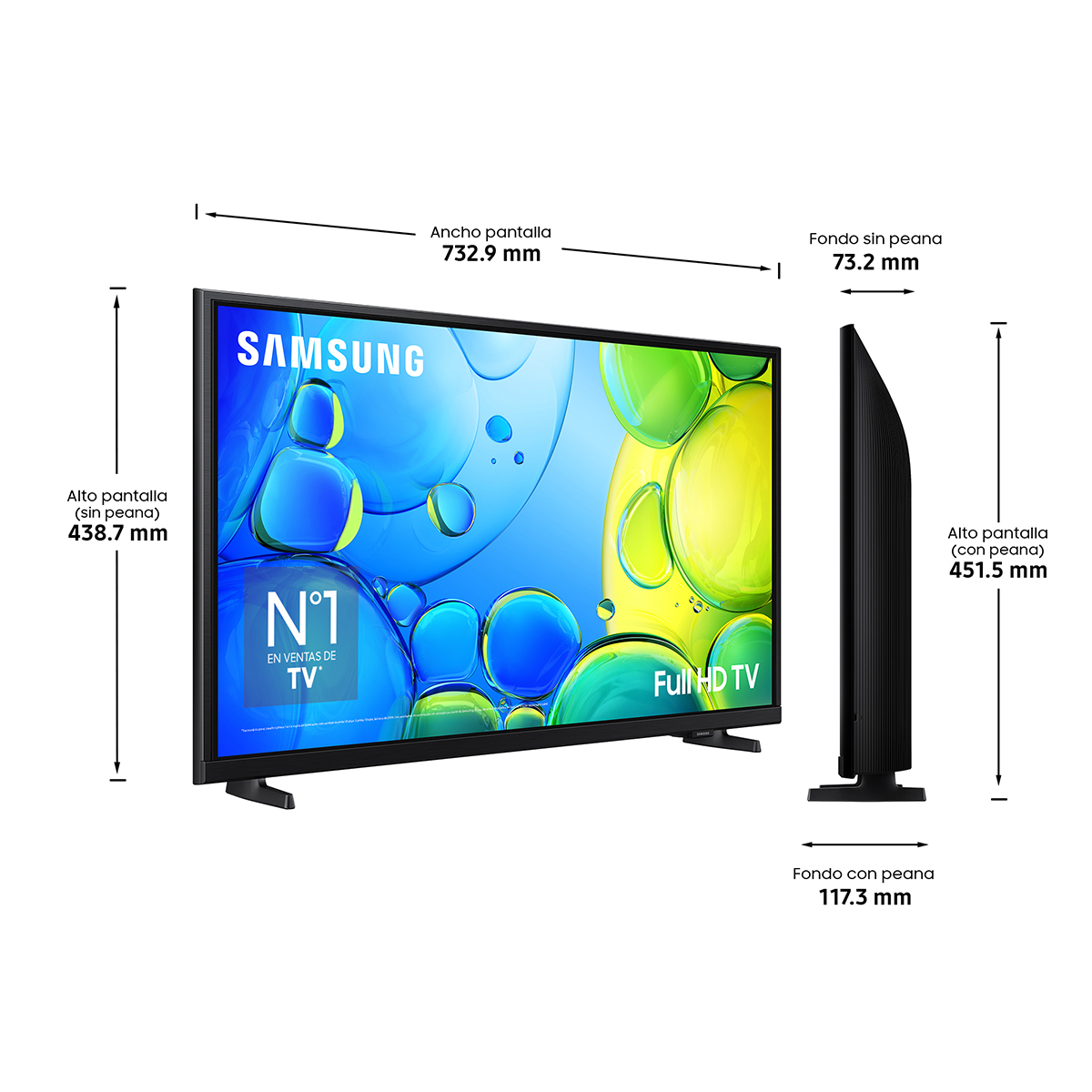 TV Samsung TU32F6005FKXXC 32'' FullHD LED 80cm Clase F - Imagen 2