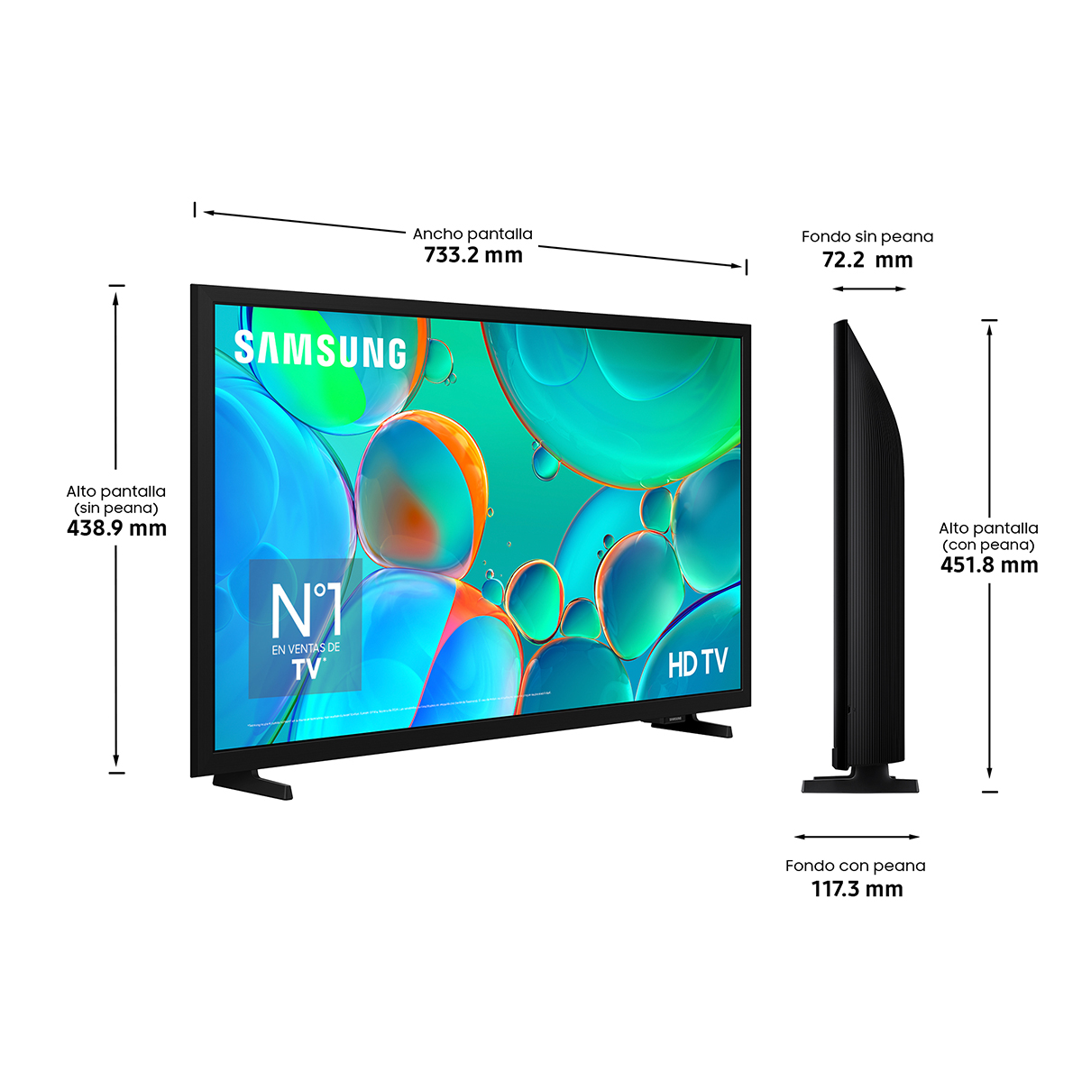TV Samsung TU32H5005FKXXC 32'' HD LED 80cm Clase F - Imagen 2