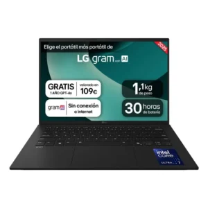 Portátil LG Gram 14Z90T-G.AD8BB 14" Intel Core Ultra 7 255H 32GB 2TB  Negro