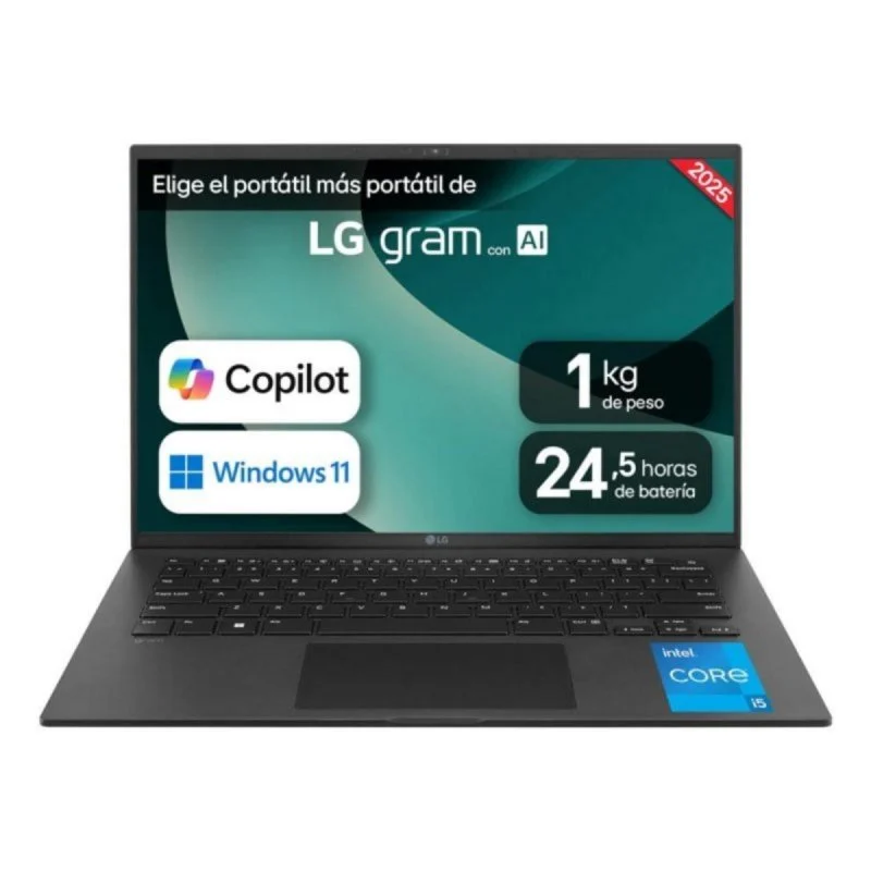 Portátil LG Gram 14Z90RU-G.AP55B 14" Intel Core i5-1334U 16GB 512GB Windows 11 Pro Negro